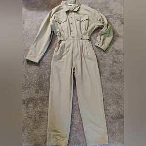 Mable Khaki Jumpsuit Boilersuit